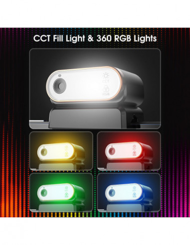 Magnetic Fill light & Integrated with...