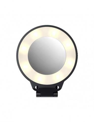 MSL 1 BLACK Magnetic LED Selfie Light