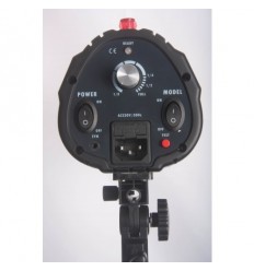 Godox 160watt Flashlampe - Ledetal 43 - 75watt Guidepære - Lille universal fatning m. indbygget keylight 0 2