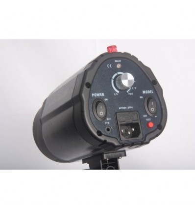Godox 160watt Flashlampe - Ledetal 43 - 75watt Guidepære - Lille universal fatning m. indbygget keylight 3