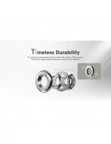 Halo10 Titanium Curve Measure Ring