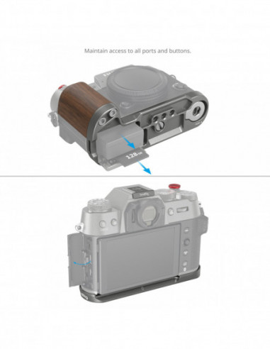 4736 Wooden L Shape Grip for X T50...