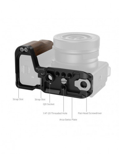 4864 L Shape Mount Plate with Wooden...