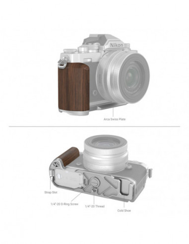 4803 Wooden L Shape Grip for Nikon Z...