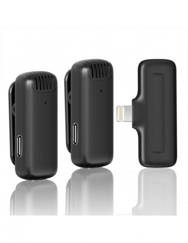 J12 Wireless Lavalier Microphone with...