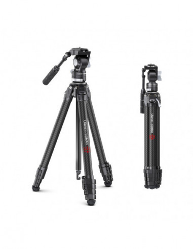 Zero V Carbon Travel Tripod with...