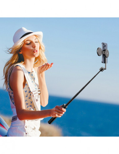 AB403 Magnetic Selfie Stick Pro Black
