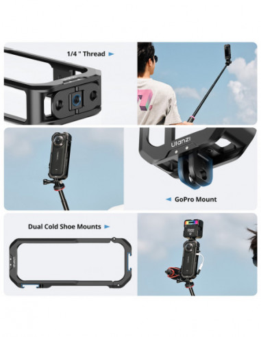 IN 04 Mental Camera Cage for Insta360 X4