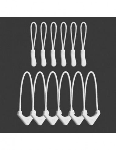 Standard Zipper Puller Cloudbreak White