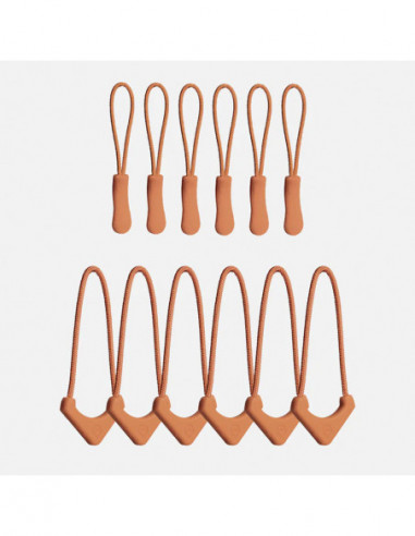 Standard Zipper Puller Sedona Orange